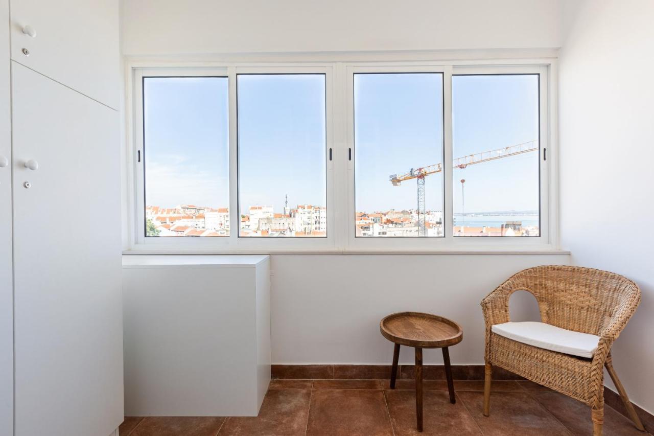 White & Blue Vintage Home In Graca Lisboa Exterior foto